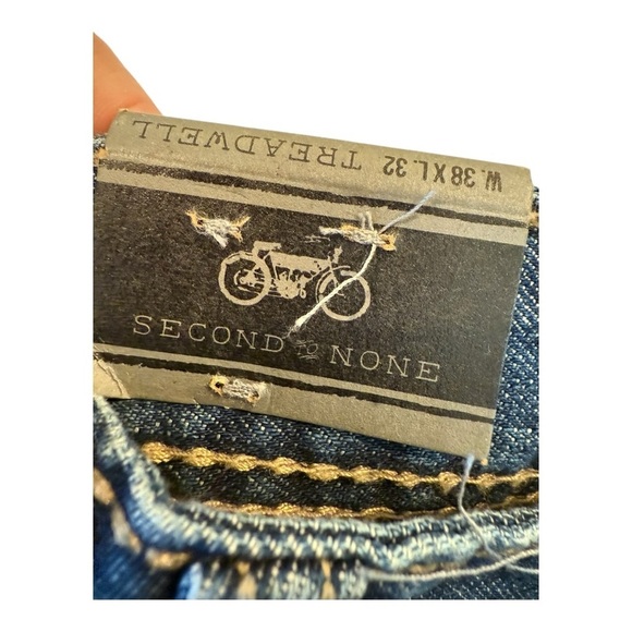 Axel Jeans Treadwell Relaxed Straight Fit Men’s Embellished Faded JeanNew 38 X32 - Picture 11 of 16